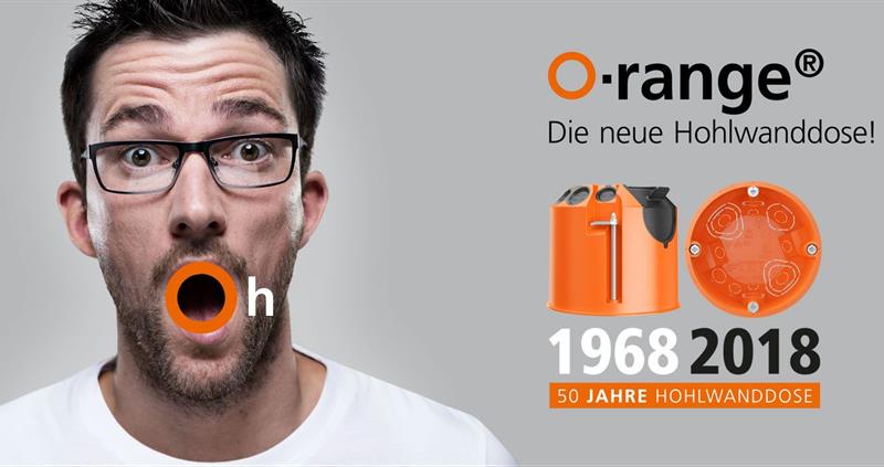 KAISER: Neue Hohlwanddosen O-range®