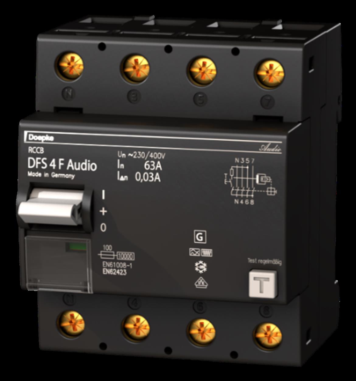Fehlerstromschutzschalter DFS F Audio